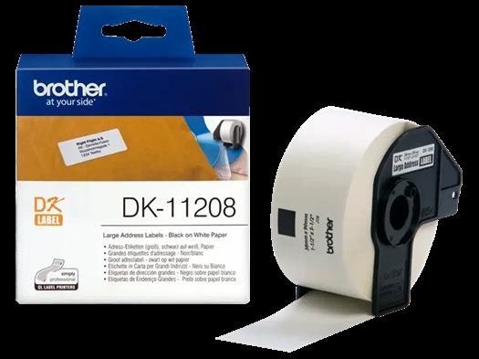 Brother DK-11208 Stor Adresse Papir Label DK11208