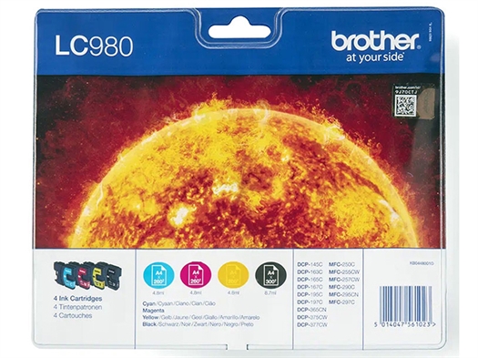 Brother LC-980 Blækpatron LC980VALBPDR