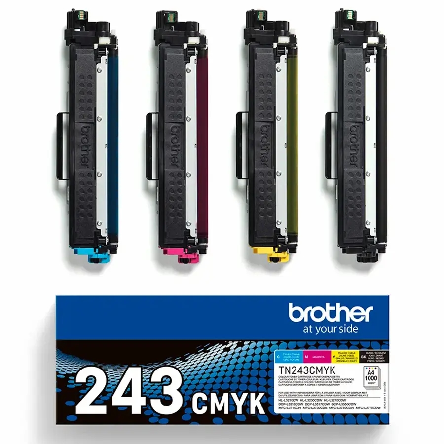 pistol investering damper Brother TN-243CMYK Toner Rabatpakke TN243CMYK